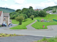 Tramroad towards Ynysddu, Cwmfelinfach, August 2012